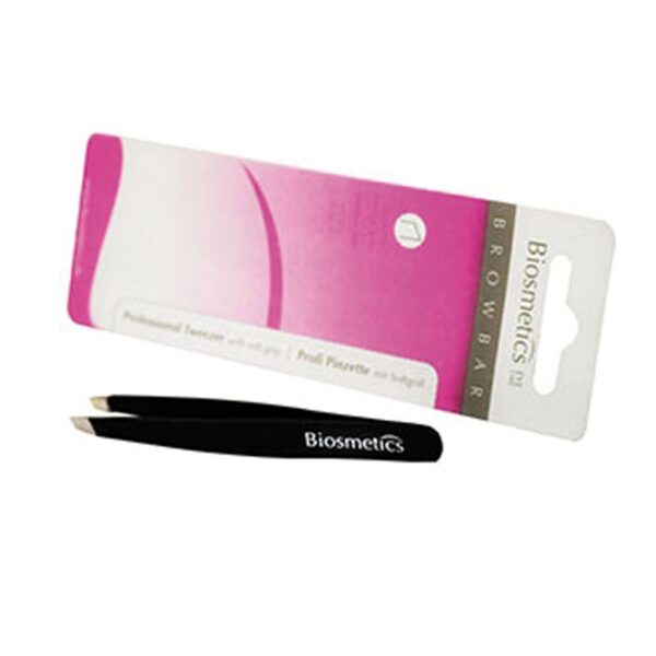 6067_Biosmetics Tweezer softgrip, black