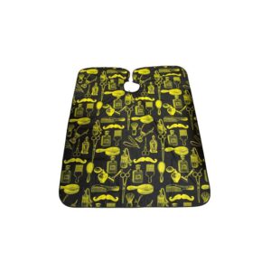 Cutting Cape, Barber ( black-yellow ) - lõikuslina