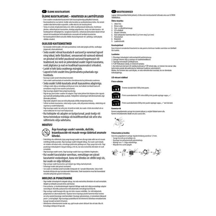 VSX-II MINI kasutajateave - 1