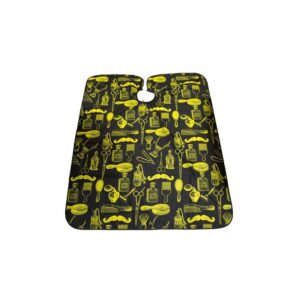 Cutting Cape, Barber ( black-yellow ) - lõikuslina