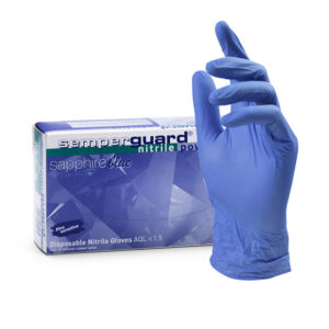 Semperguard Sapphire Nitrile, S/6-7 - puudrivabad nitriilkindad
