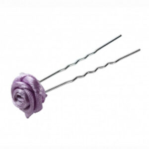 Small Waved Hair Pin With Rose 1 tk. - juuksenõel roosiga