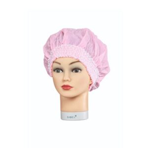 Shower Cap Plastic, Pink 1 tk. - dušimüts