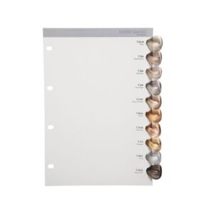SensiDO Nordic Shades Color Chart - SensiDO värvikaardi lisaleht